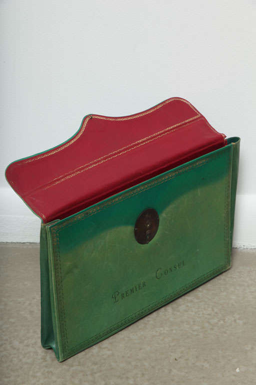French Embossed Leather Document Case, 3rd quarter 19th. century 3
